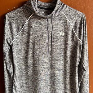 Under Armour Performance Hoodie  Long Sleeve Running Gray/Black MEDIUM